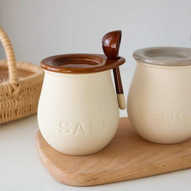 Ceramic Condiment Jar