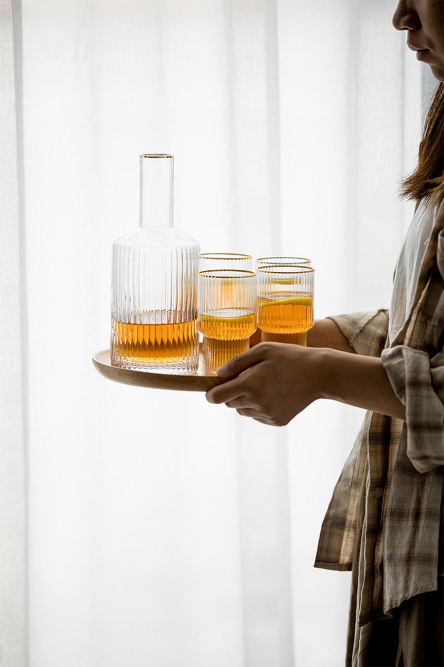 Crystal Water Jug and Glass Set