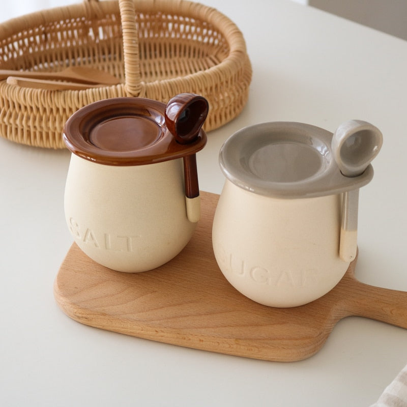 Ceramic Condiment Jar