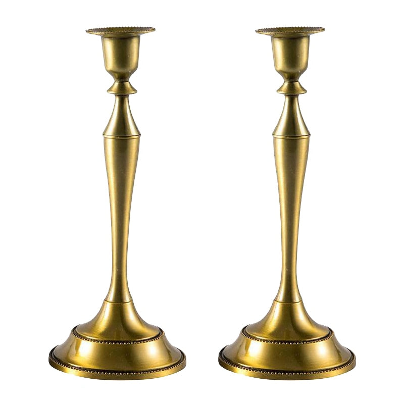 Gold Taper Candle Holder