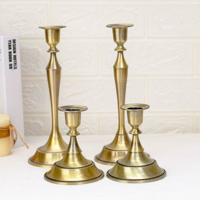 Gold Taper Candle Holder